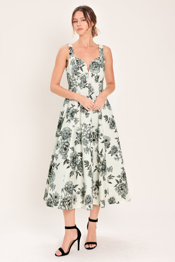 Sweetheart Tea-Length Mikado Evening A-Line Flying Tomato ID23914
