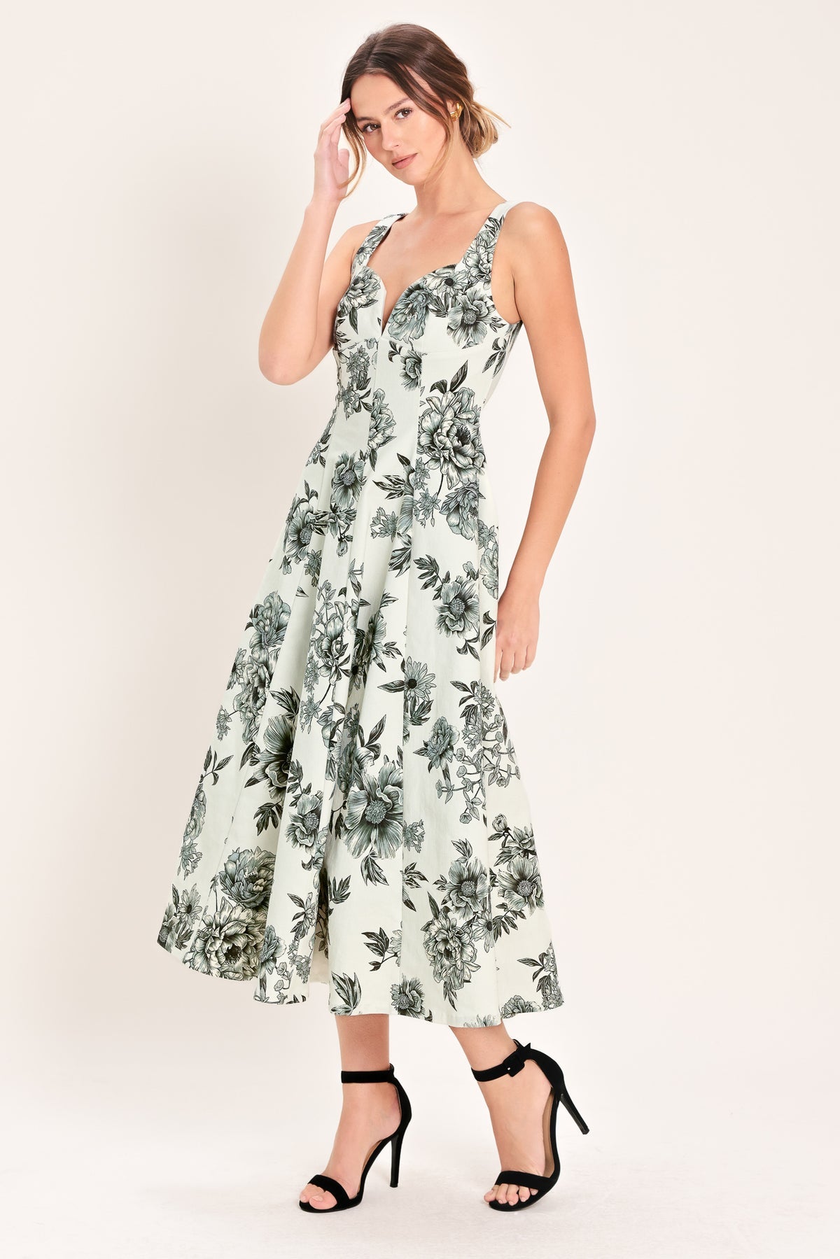 Sweetheart Tea-Length Mikado Evening A-Line Flying Tomato ID23914
