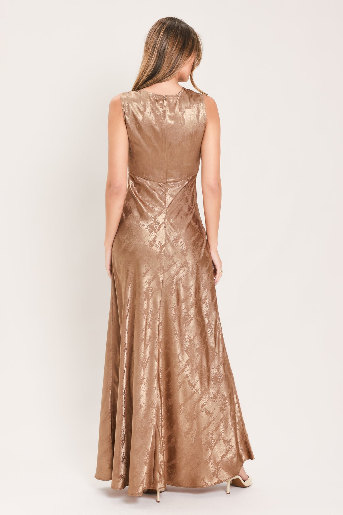 Cowl Floor-Length Satin Formal A-Line Flying Tomato ID24103