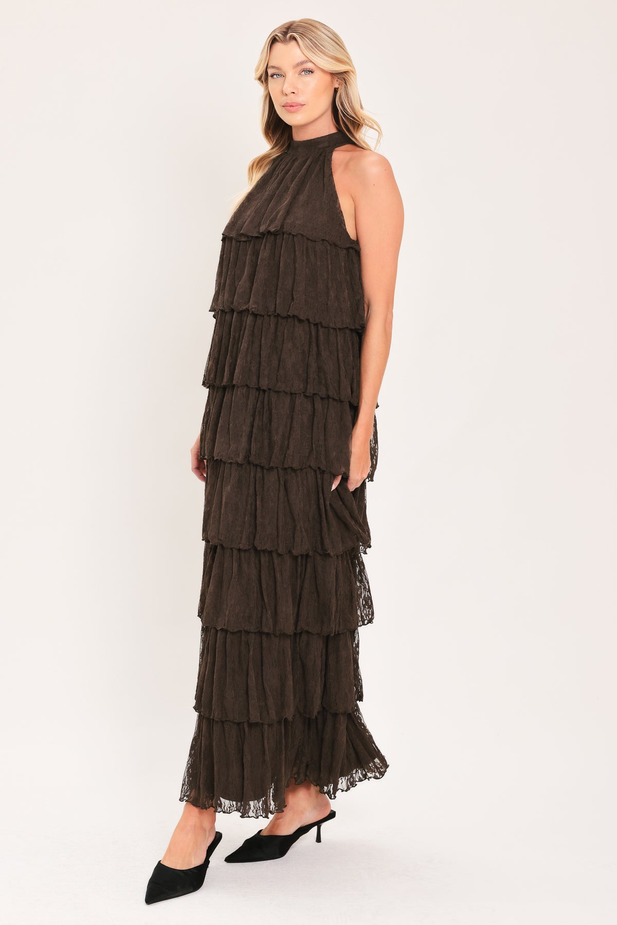 Halter Floor-Length Lace Occasion A-Line Flying Tomato ID24429