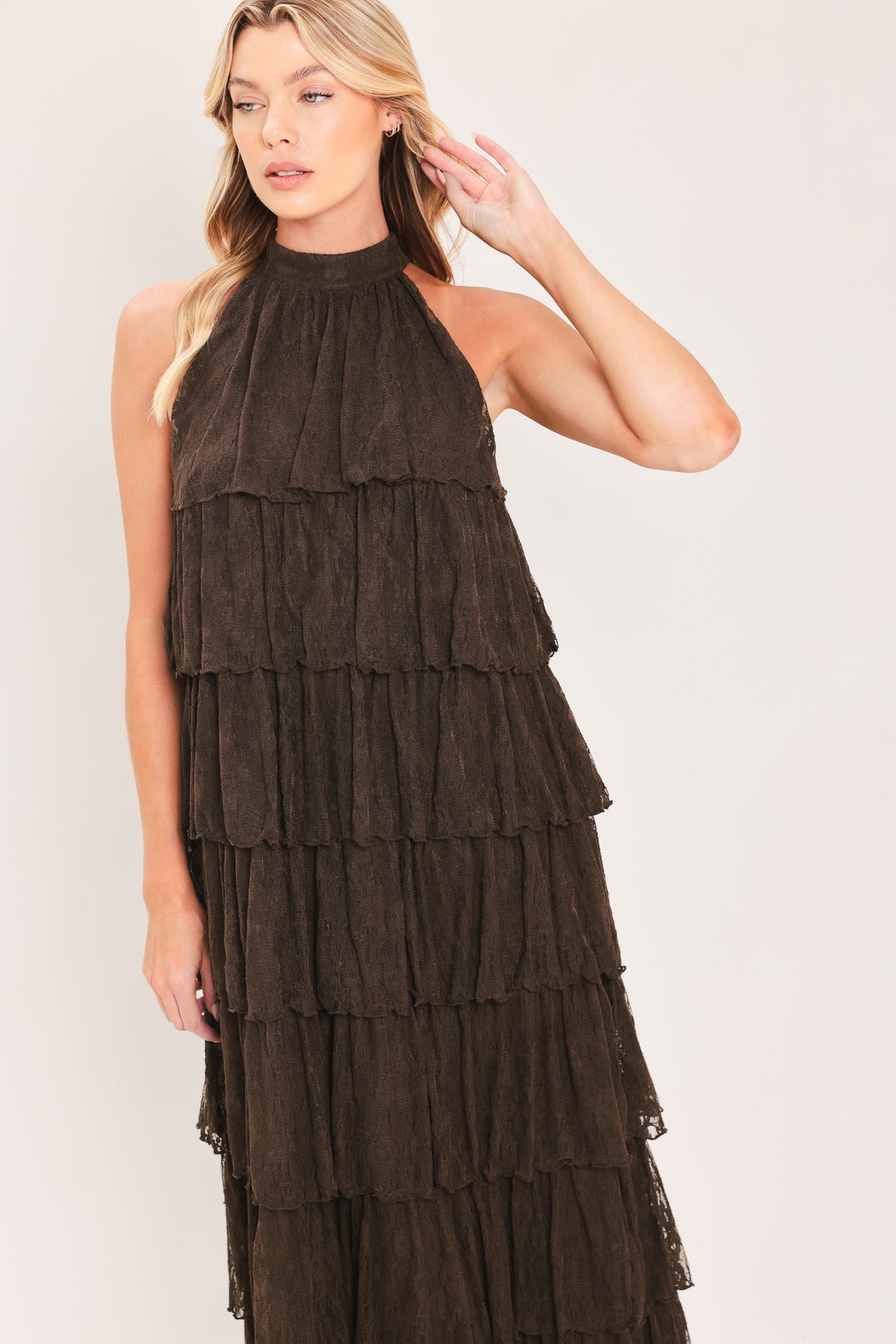 Halter Floor-Length Lace Occasion A-Line Flying Tomato ID24429