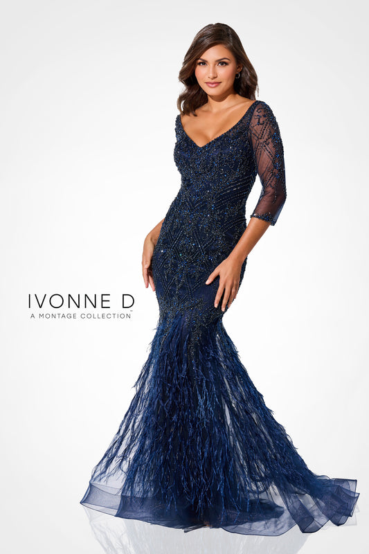 Mother of the Bride Dresses Long Formal Mother of the Bride Mermaid Dress Navy Blue
