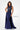 Formal Dresses Beaded Lace Long Formal Overskirt Evening Dress Navy Blue