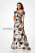 Formal Dresses Long Formal Floral Applique Evening Gown Platinum