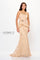 Formal Dresses Long Mermaid Formal Lace Peplum Evening Dress Bisque