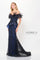 Formal Dresses Long Mermaid Formal Peplum Feather Evening Dress Midnight
