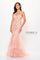 Formal Dresses Long Formal Beaded Lace Evening Dress Rose Gold/Nude