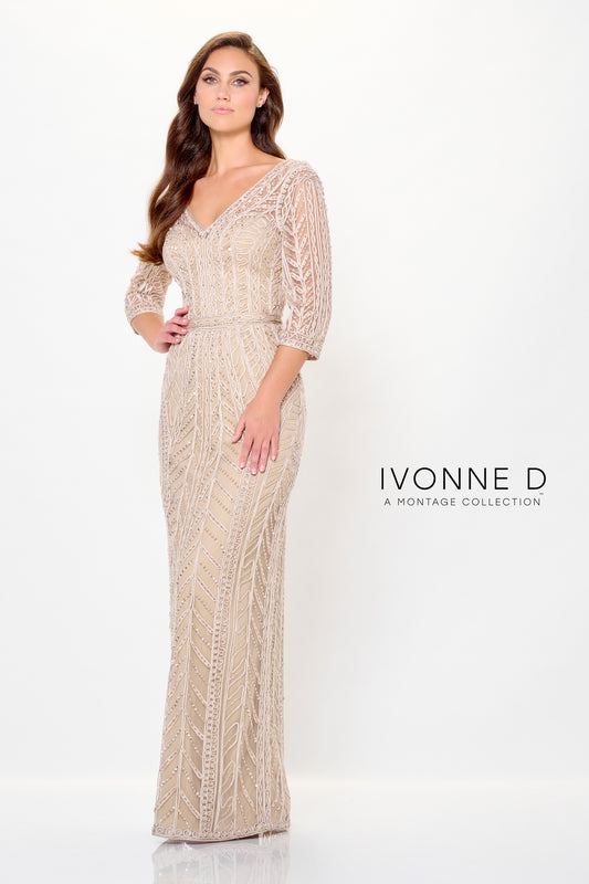 Formal Dresses Long Formal Beaded Mother of the Bride Evening Dress Stone