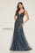 Formal Dresses Long Mermaid Lace Applique Beaded Formal Dress Charcoal