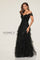 Formal Dresses Long Formal Ruffled Beaded Sequin Evening Dress Black