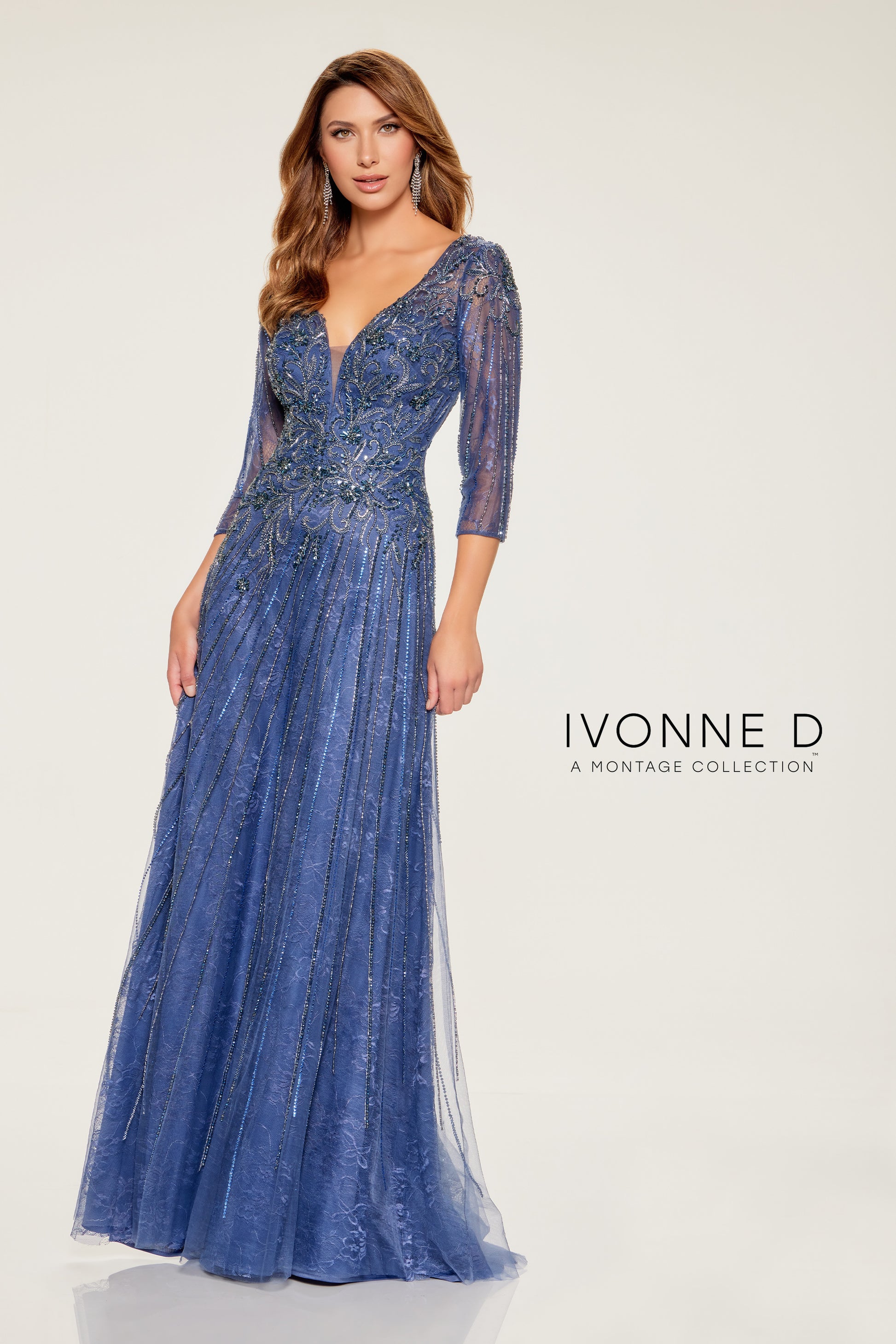 Ivonne D ID808 Long Formal Mother of the Bride Evening Dress