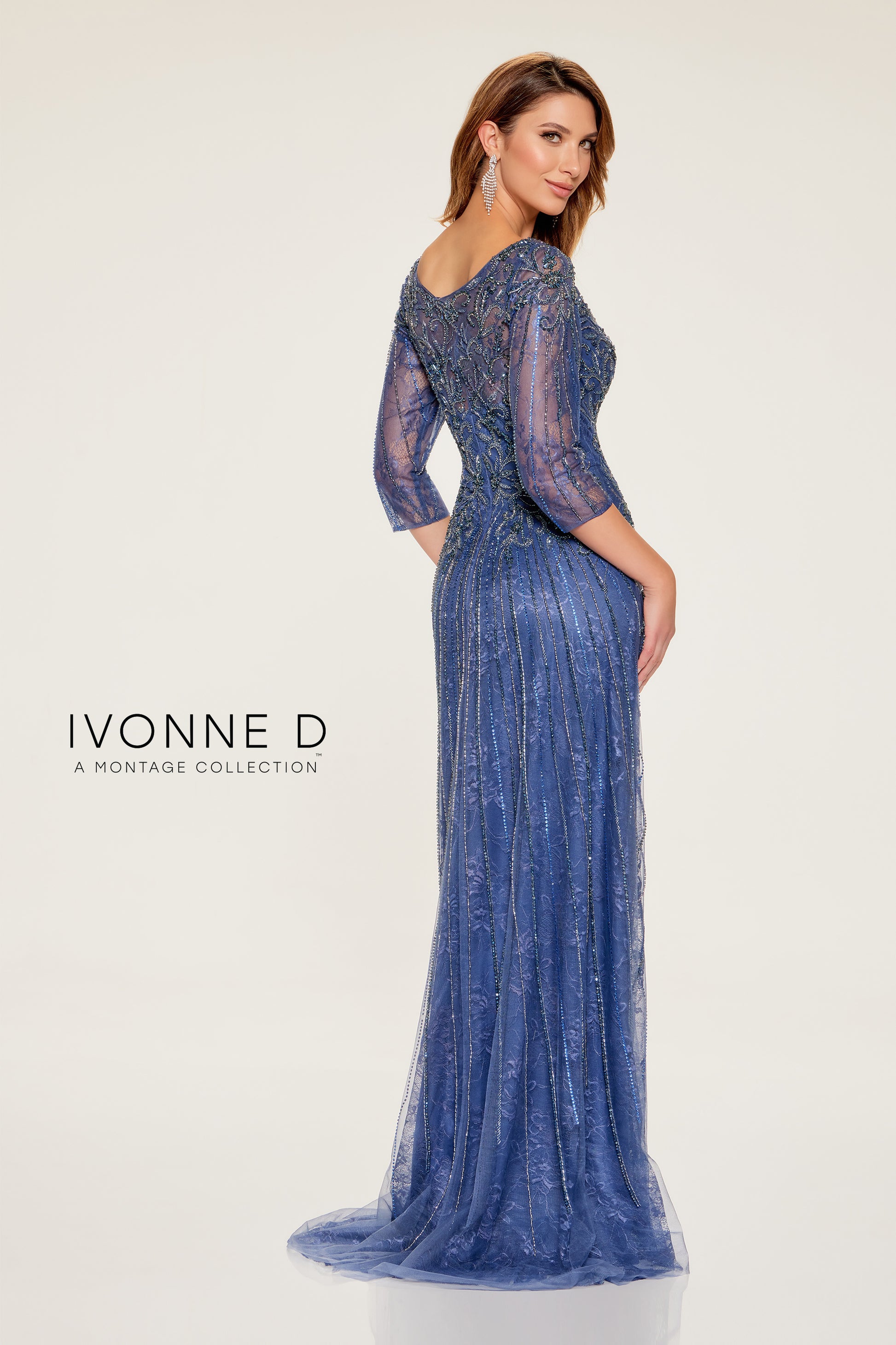 Ivonne D ID808 Long Formal Mother of the Bride Evening Dress
