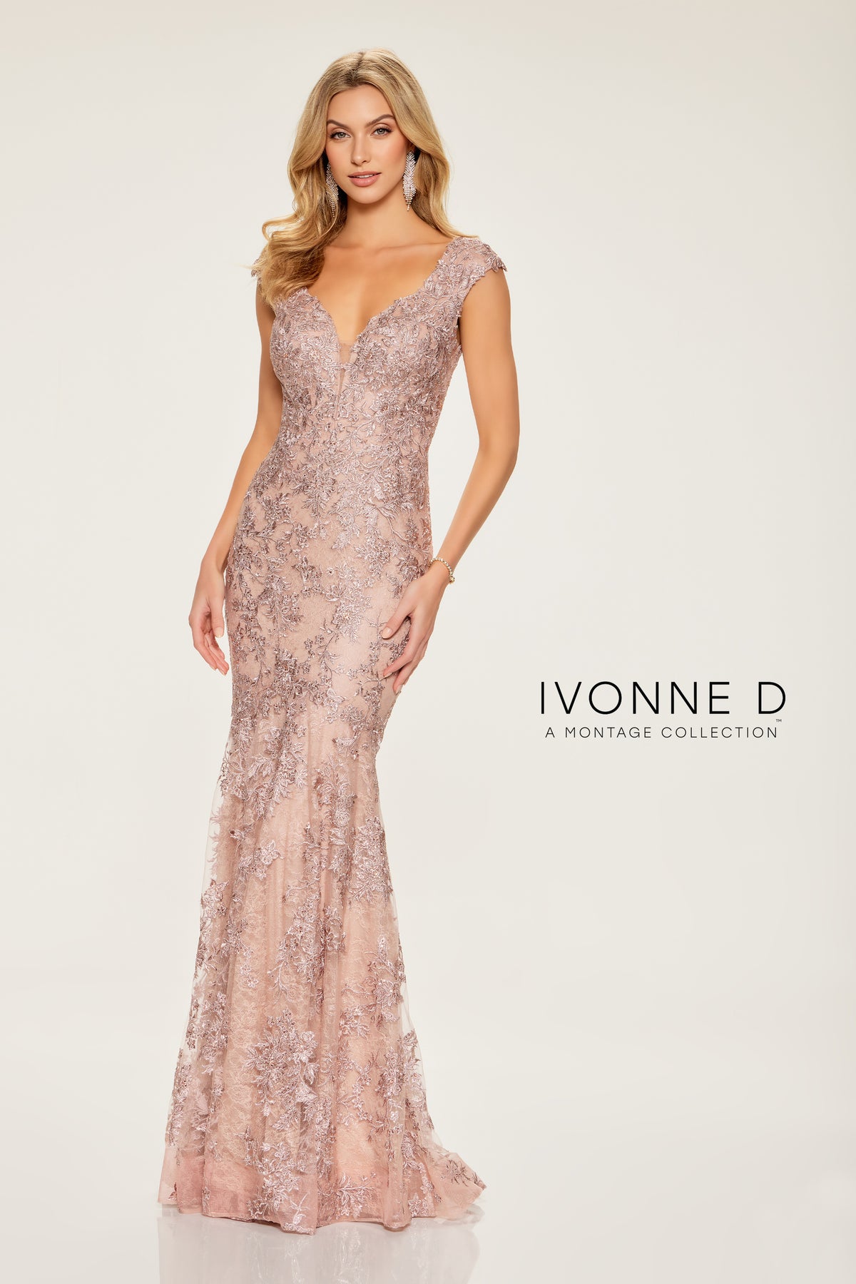 Formal Dresses Long Formal Floral Lace Mermaid Evening Dress English Rose