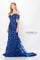 Prom Dresses Long Formal 3D Floral Appliqued Evening Gown Blue Willow