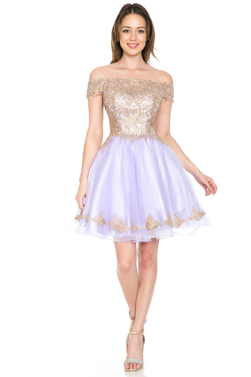 Cocktail Dresses Short Lace Homecoming Mini Cocktail Dress Lenovia 8124 Lilac