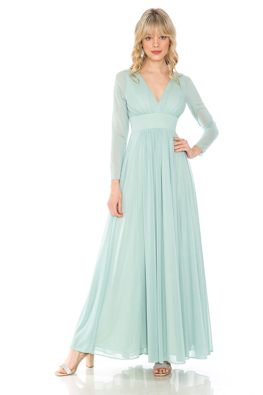 Mother of the Bride Dresses Long Sleeve Formal Mother of the Bride Dress Lenovia 5234 Sage