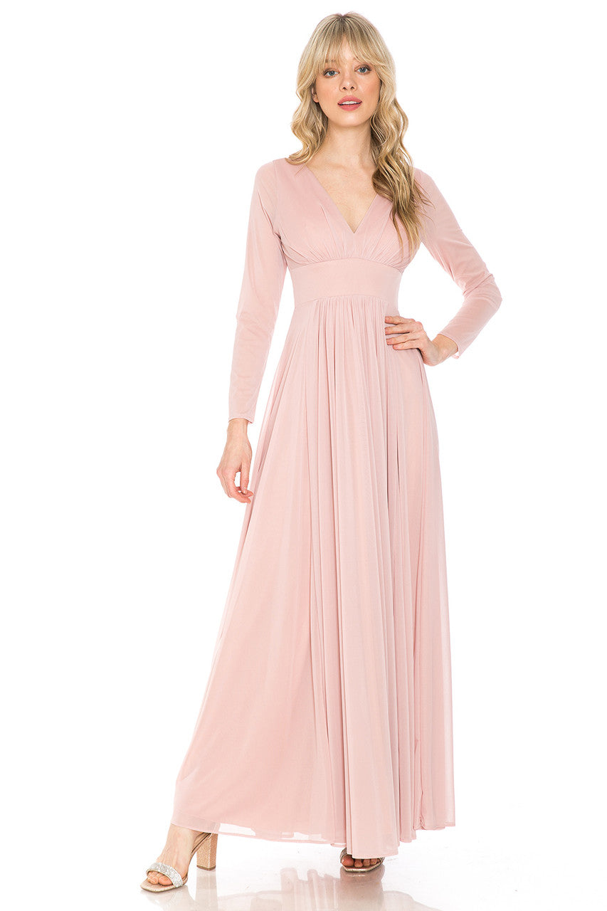 Mother of the Bride Dresses Long Sleeve Formal Mother of the Bride Dress Lenovia 5234 Mauve