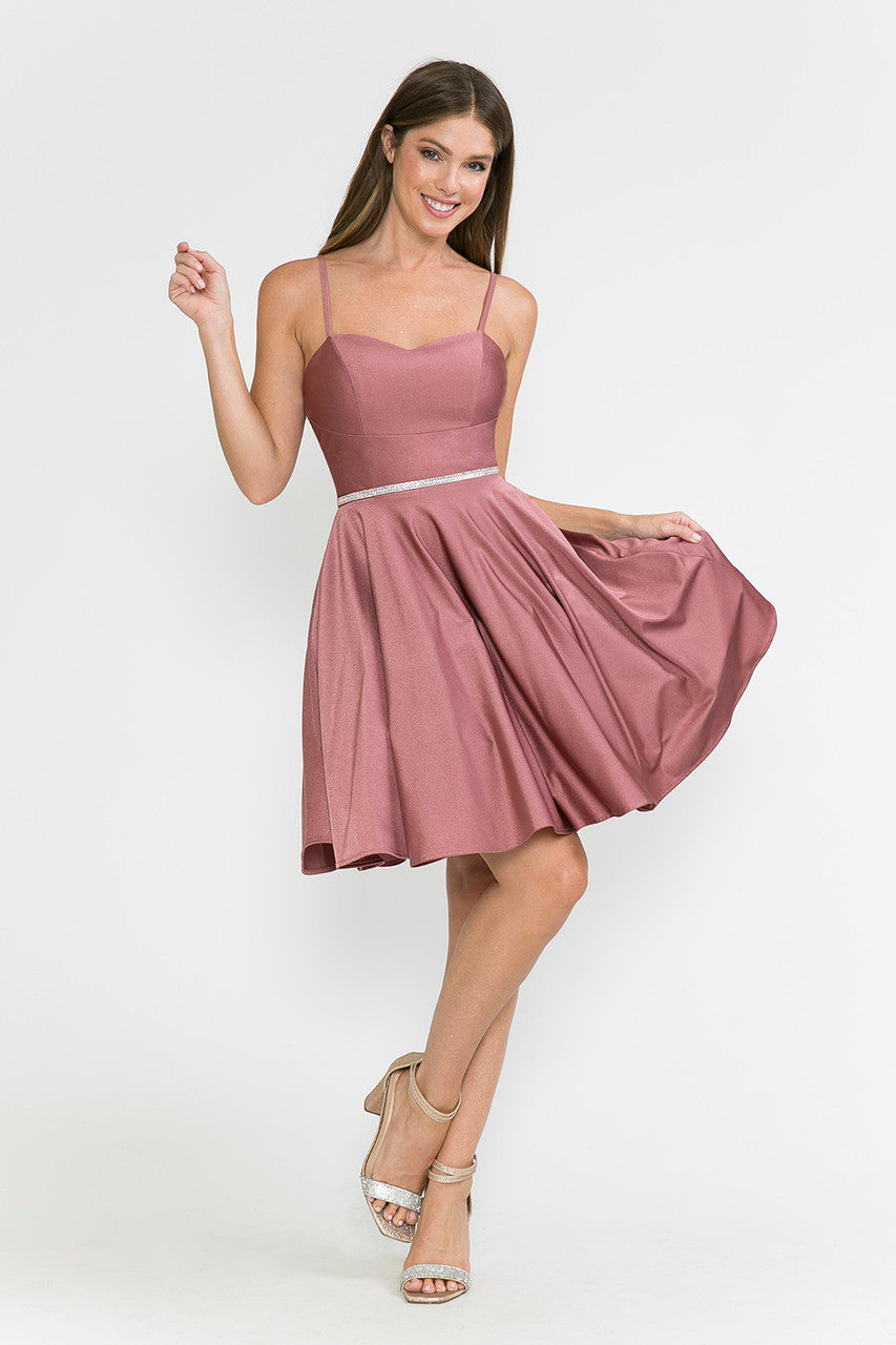 Cocktail Dresses Short Mini Cocktail A Line Dress Lenovia 5261 Mauve
