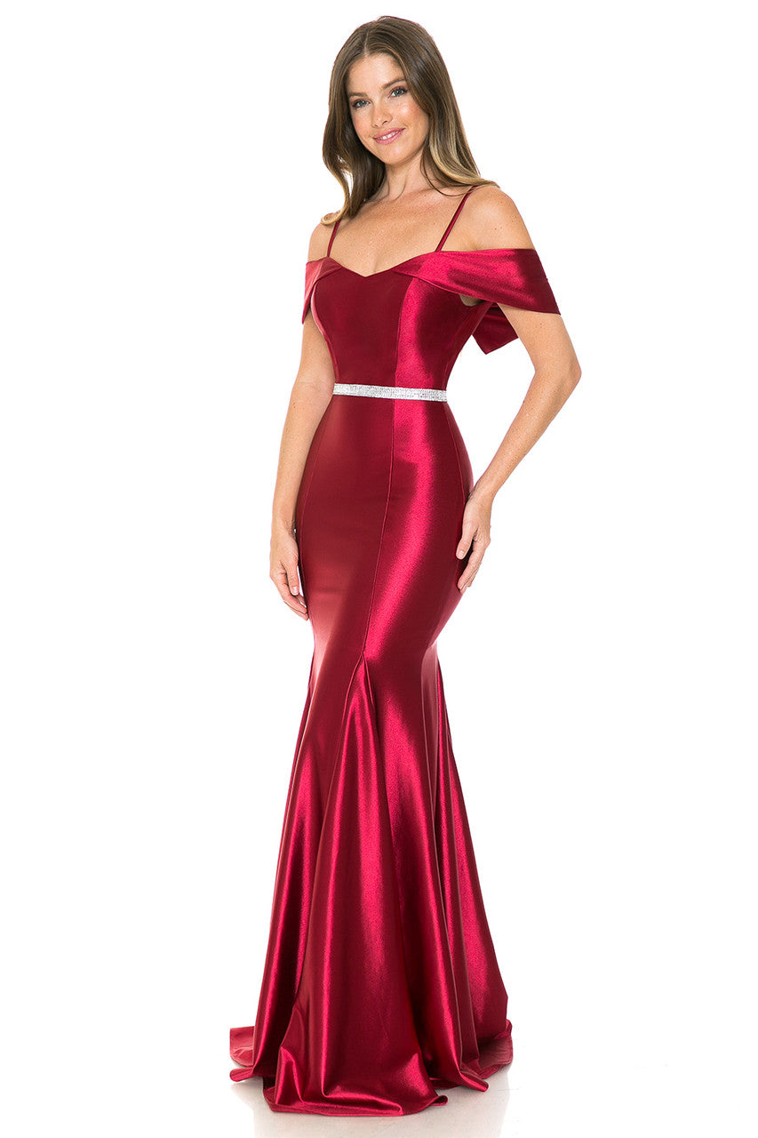 Prom Dresses Formal Long Mermaid Prom Dress Lenovia 5244 Burgundy
