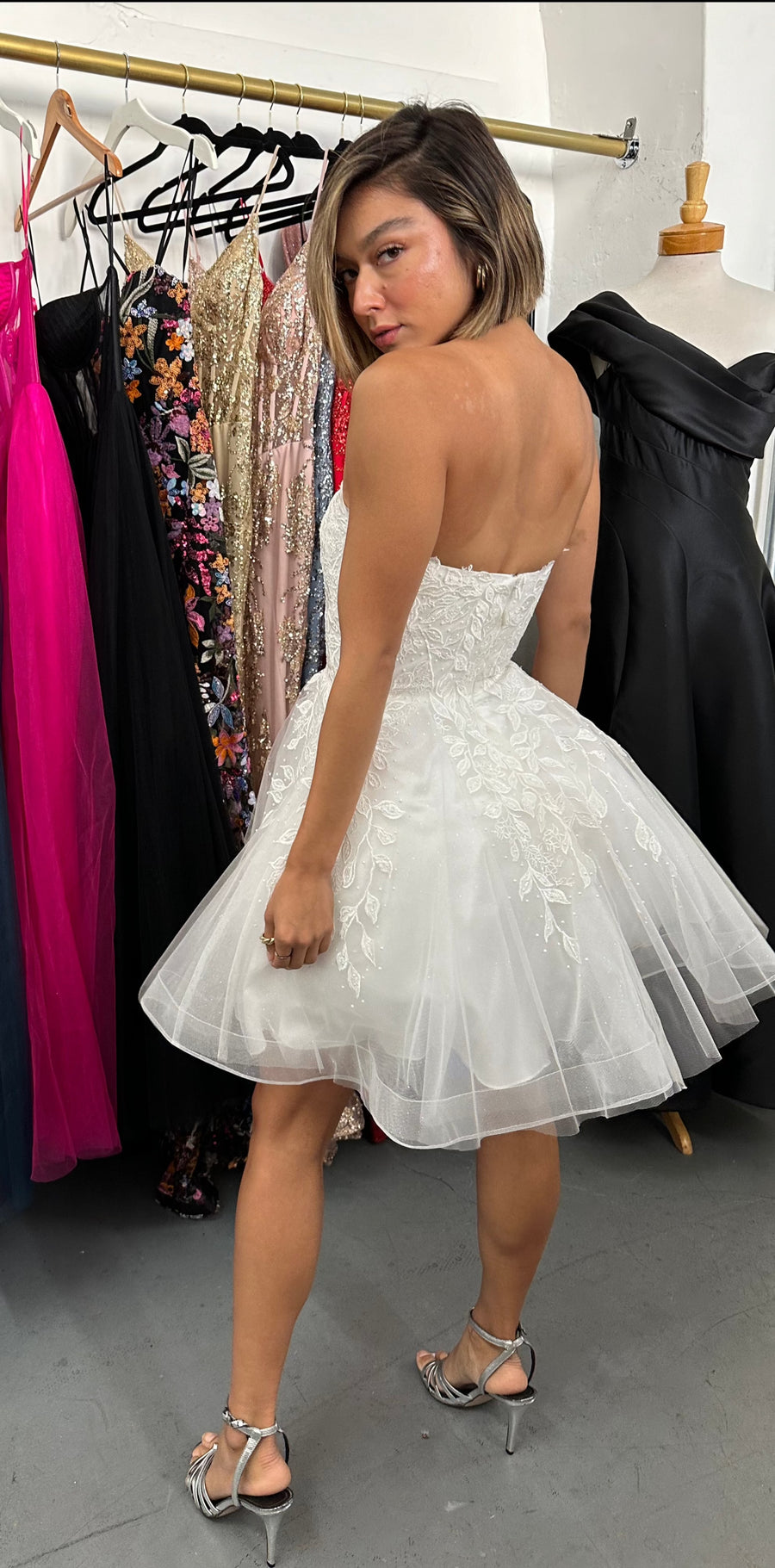 New Arrival Strapless Homecoming Dress
