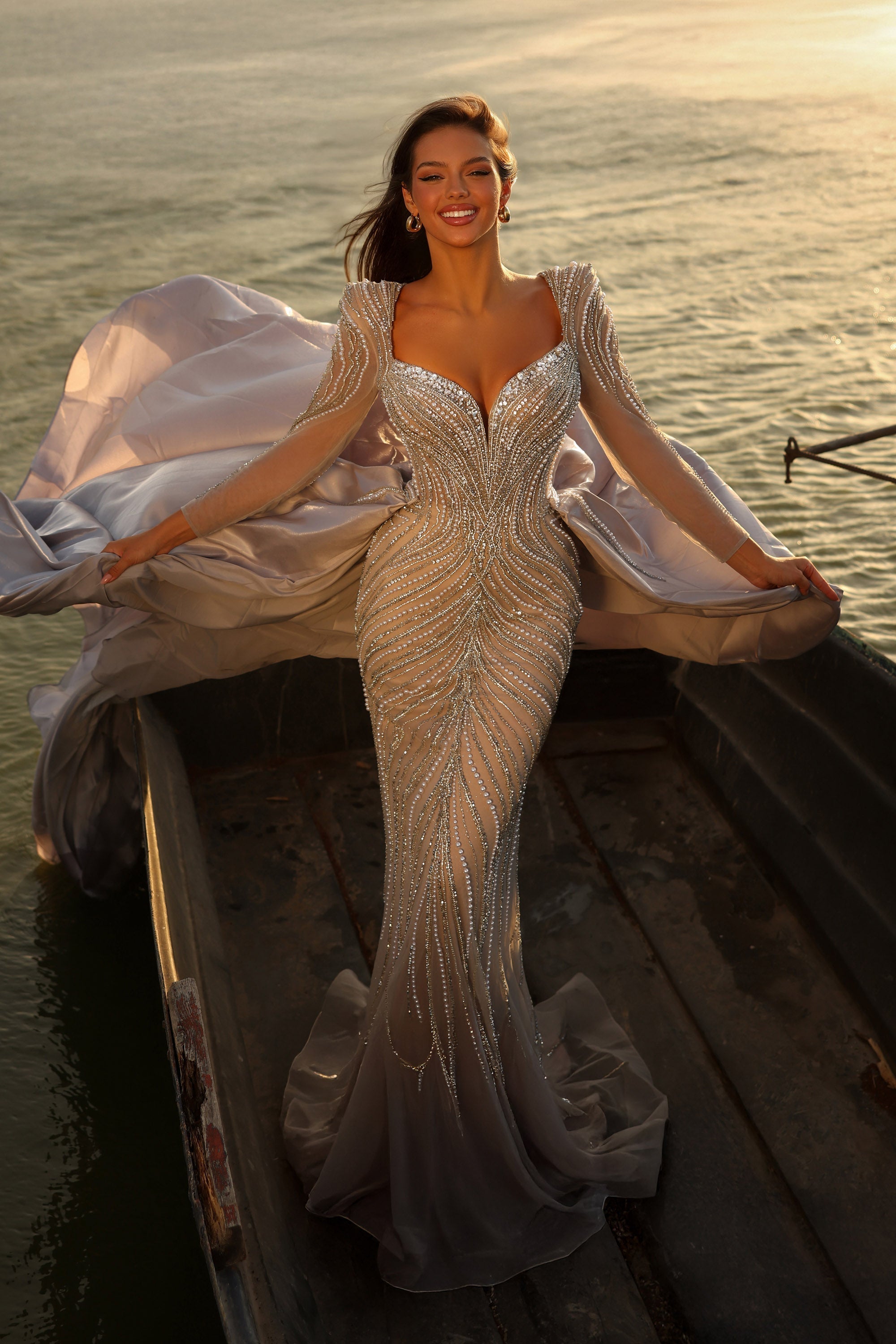 Sweetheart Floor-Length Satin Formal Mermaid Luscious Delia LD11475 Pre Order