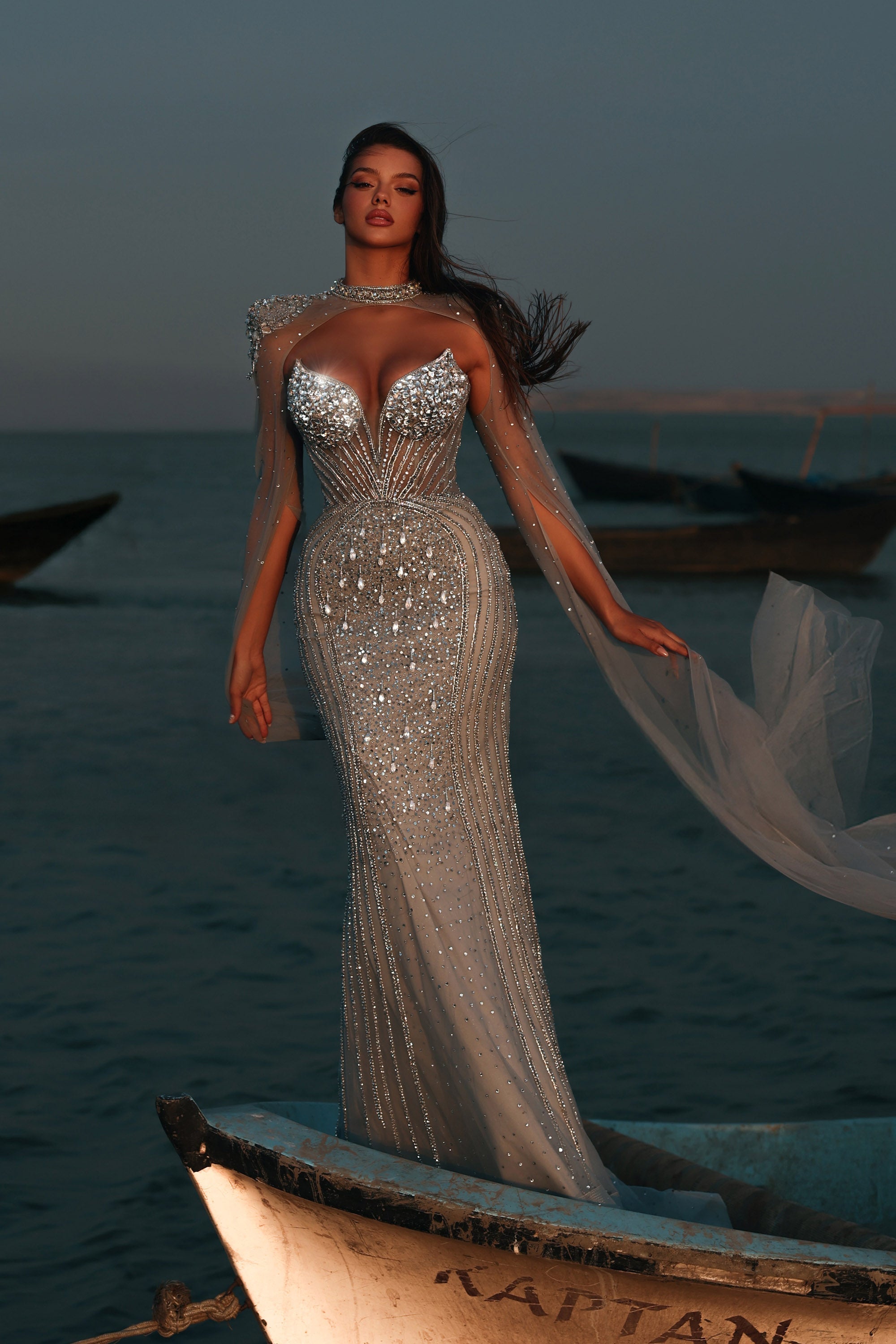 Sweetheart Floor-Length Sequin Evening Mermaid Luscious Delia LD11478 Pre Order
