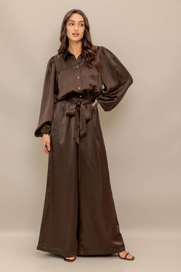 Flying Tomato IP8651 Long Sleeve Formal Jumpsuit