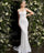 Wedding Dresses Sequin Long Beaded Wedding Dress Off White