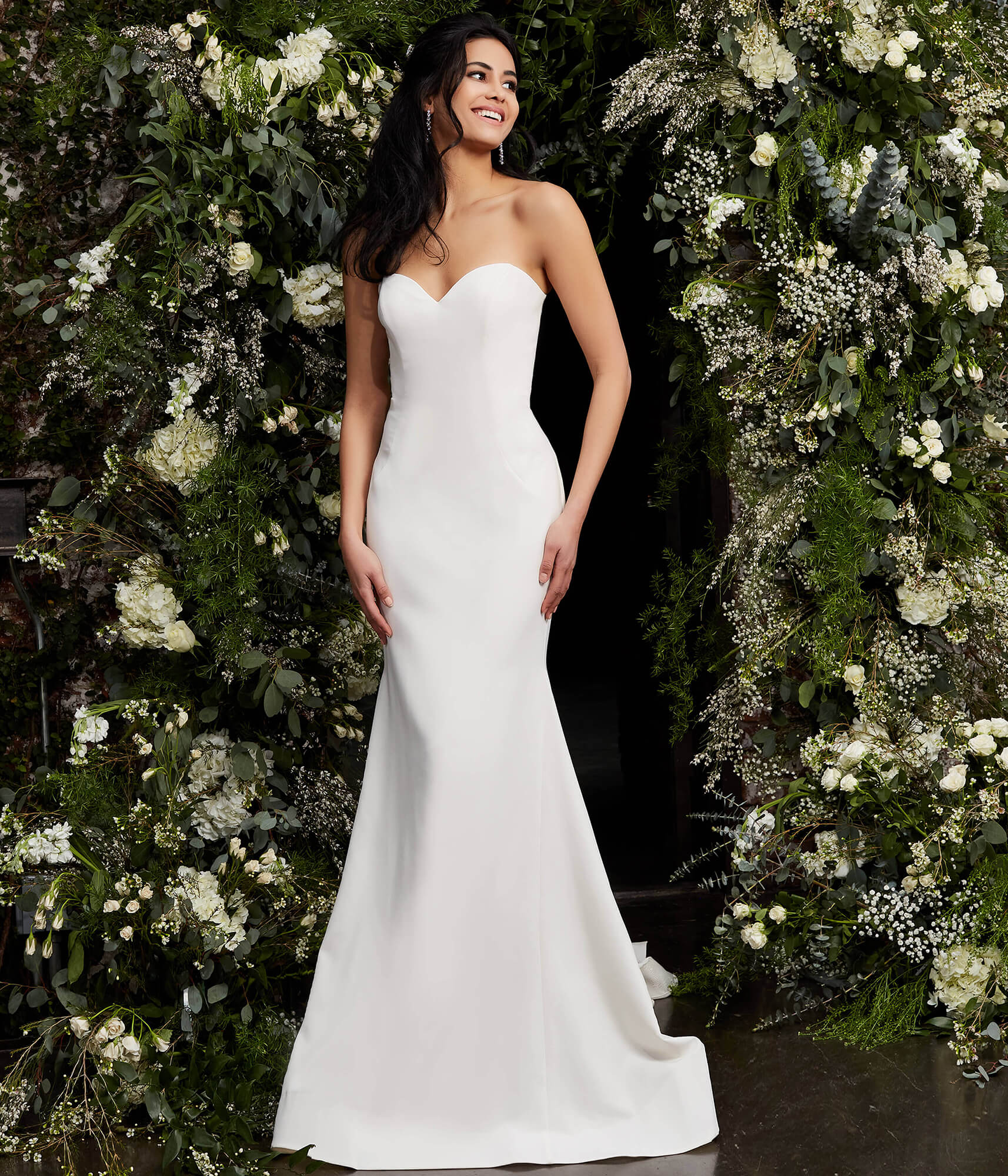 Jovani JB06912 Long Simple Mermaid Wedding Dress