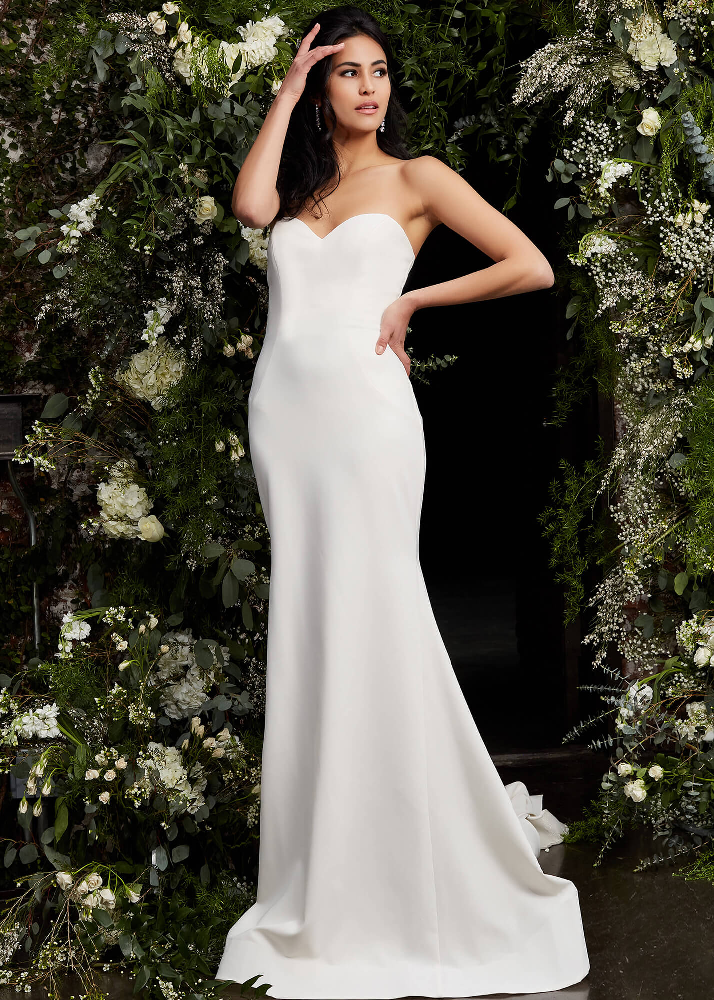 Jovani JB06912 Long Simple Mermaid Wedding Dress