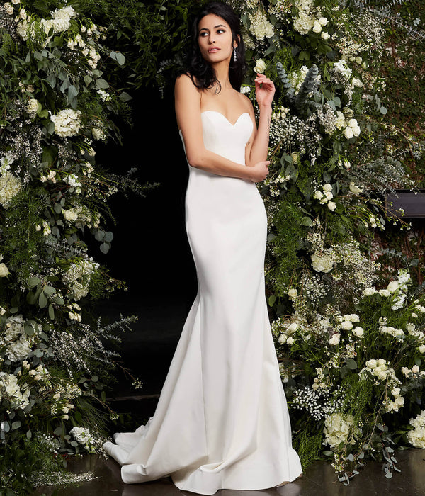 Jovani JB06912 Long Simple Mermaid Wedding Dress