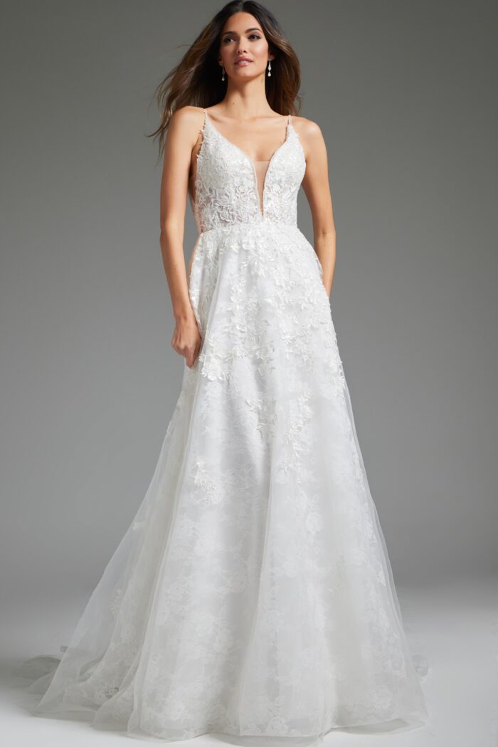 Wedding Dresses Bridal Ballgown Long Beaded Wedding Dress Ivory