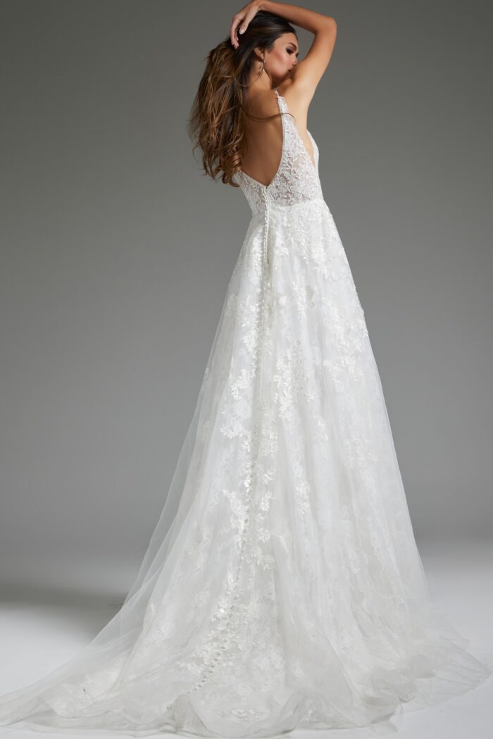 Jovani JB07147 Bridal Ballgown Long Beaded Wedding Dress