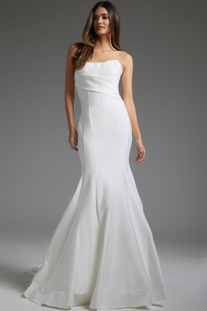 Jovani JB24282 Mermaid Bridal Gown Long Wedding Dress