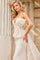 Wedding Dresses Long Beaded Bodice Bow Accent Wedding Dress Ivory