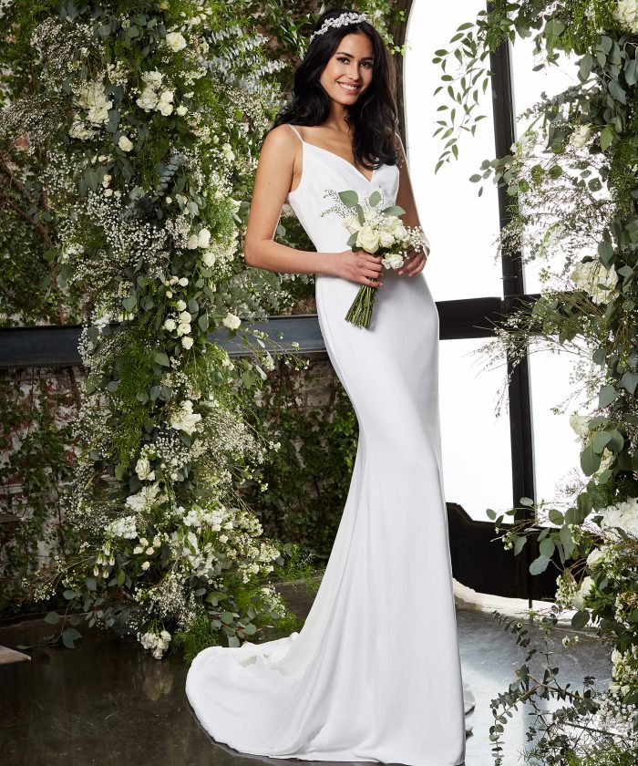 Wedding Dresses Bridal Gown Long Fitted Wedding Dress Ivory