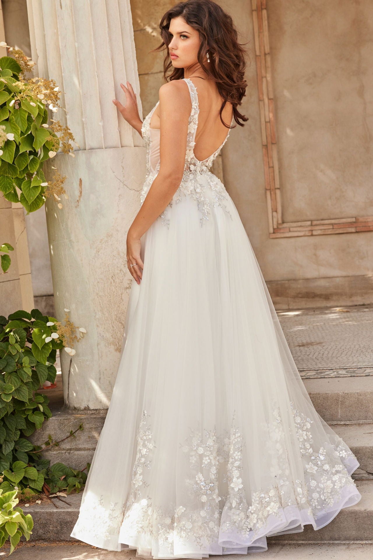 Wedding Dresses Long Bridal Gown Sequin Wedding Dress Off White