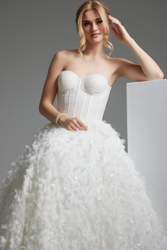 Jovani JB26295 Long Bridal Ballgown Wedding Dress
