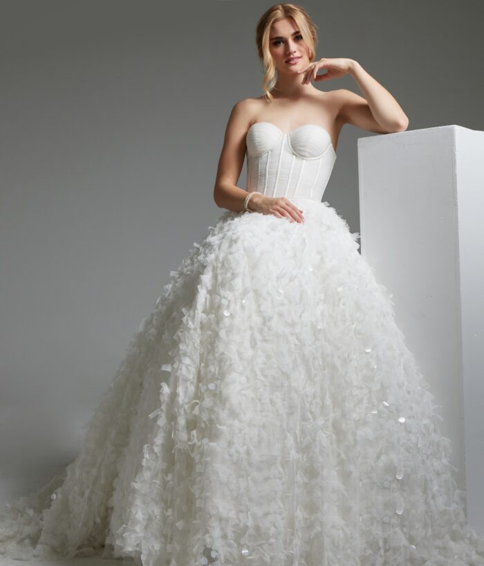 Jovani JB26295 Long Bridal Ballgown Wedding Dress