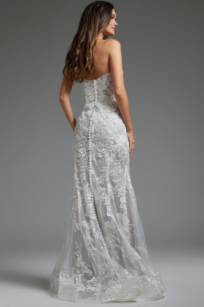 Jovani JB38221 Bridal Gown Long Mermaild Wedding Dress