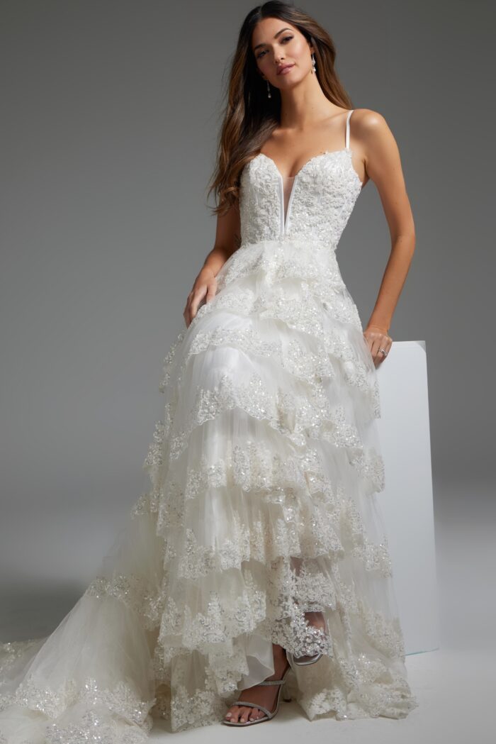Wedding Dresses Bridal Gown Beaded A Line Long Wedding Dress White