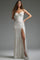 Wedding Dresses Beaded Bridal Gown Mermaid High Slit Wedding Dress Off-White