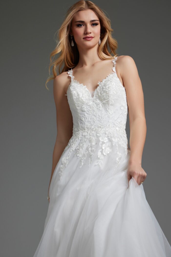 Wedding Dresses A Line Bridal Gown Beaded Wedding Dress Ivory