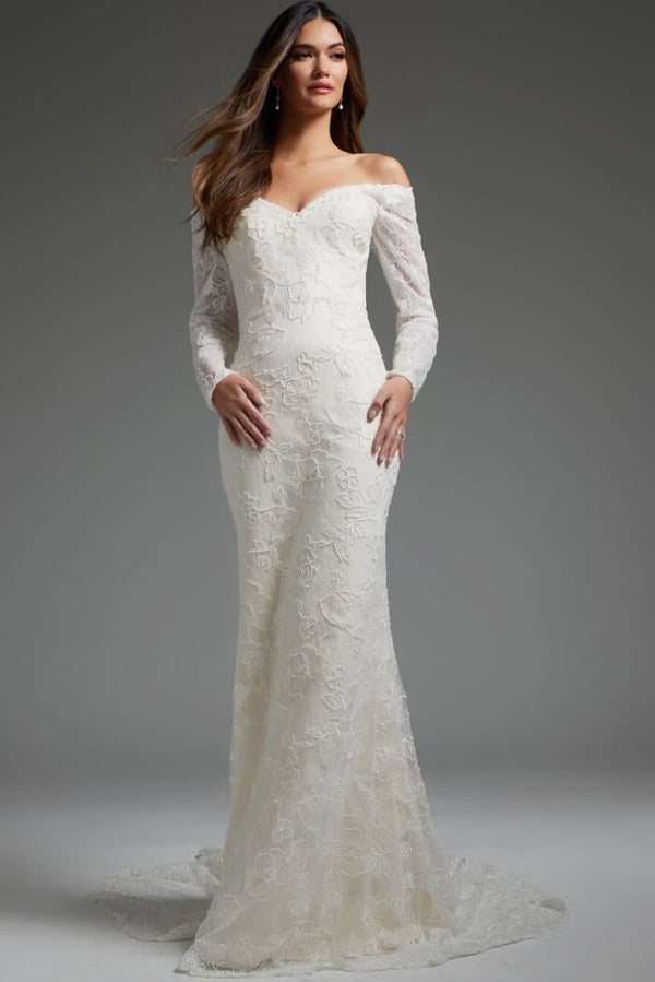Jovani JB40591 Long Bridal Gown Wedding Dress