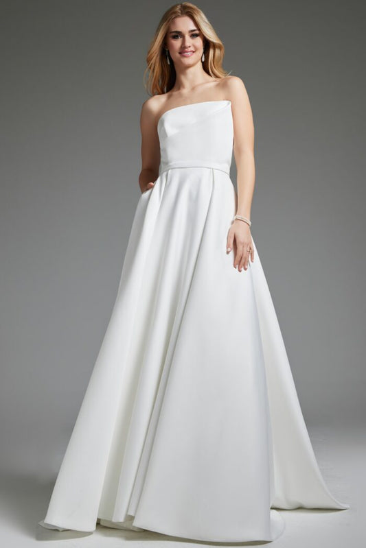 Wedding Dresses A Line Bridal Gown Long Wedding Dress Off-White