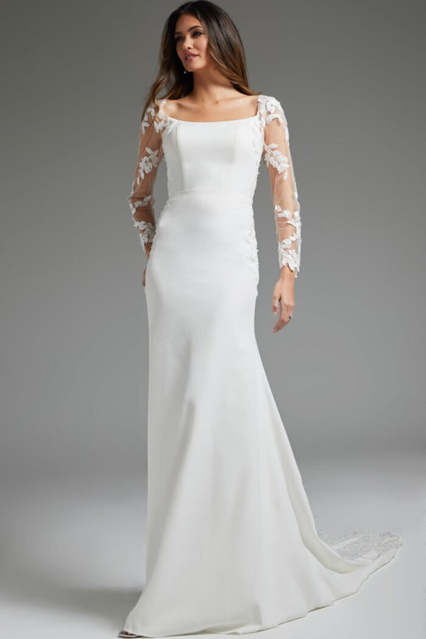 Jovani JB42297 Sheath Bridal Gown Long Wedding Dress