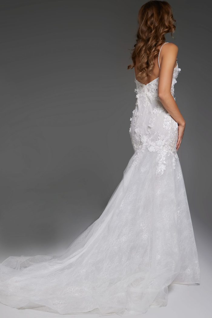 Jovani JB42484 Long Bridal Gown Lace Mermaid Wedding Dress