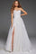 Wedding Dresses Long Floral A Line Slit Wedding Dress Off-White