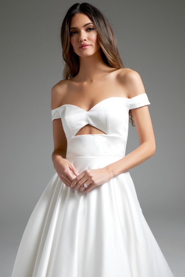Jovani JB42626 Long A Line Bridal Wedding Dress