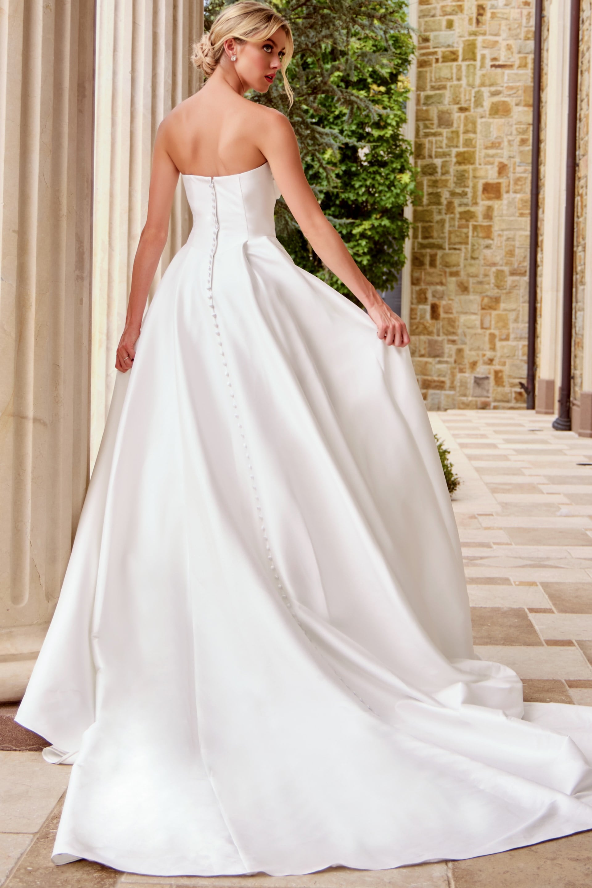 Sweetheart Floor-Length Satin Wedding Ball Gown Jovani JB46880